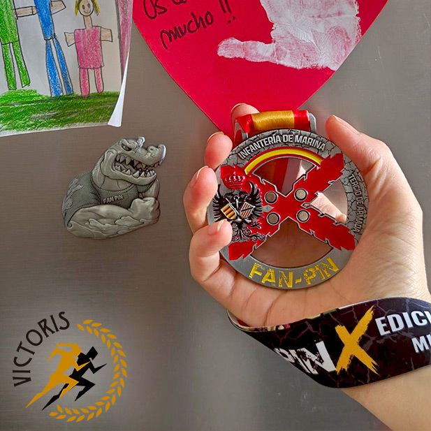 Diseño medalla con imán. Fan-Pin Race 2026.