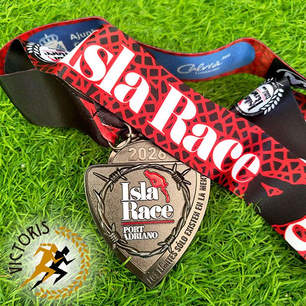 Diseño medalla finisher para Isla Race 2026